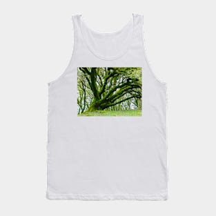 Green Moss Tree Tank Top